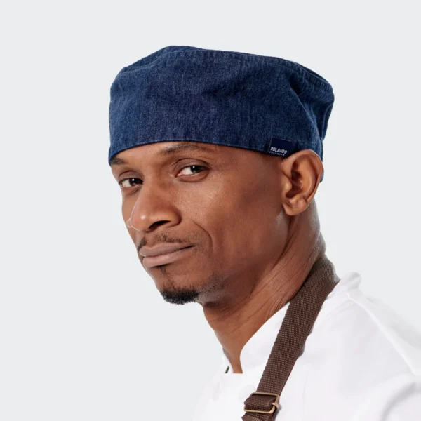 Rolando-Chefwear_2023_Accessories_Chester-Denim_4 Chester Denim Beanie