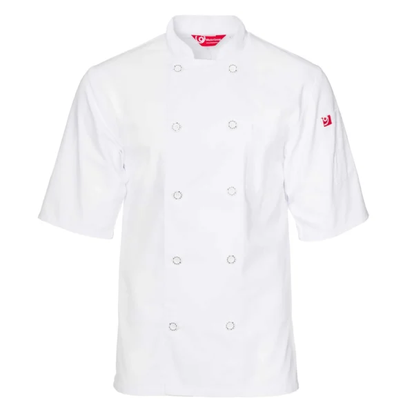 CUL202-W_2048x Basic Chef Jacket Short sleeve CUL202