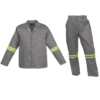 CON-11-OD-grey Budget Poly Cotton Conti Suit with Reflective