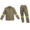 CON-11-OD-khaki Budget Poly Cotton Conti Suit with Reflective