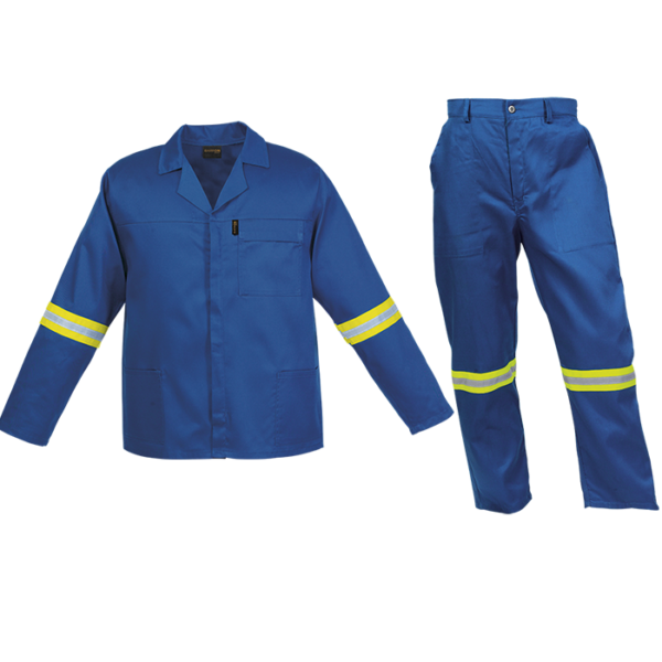 CON-11-OD-royal Budget Poly Cotton Conti Suit with Reflective