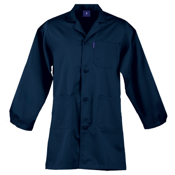 CON-11-OK-dark-navy Poly Cotton Dust Coat