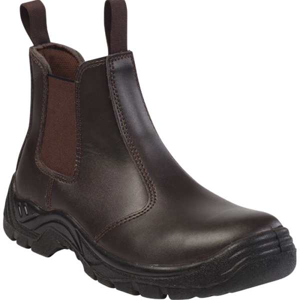 FWR-11-KA-brown Chelsea Safety Boot