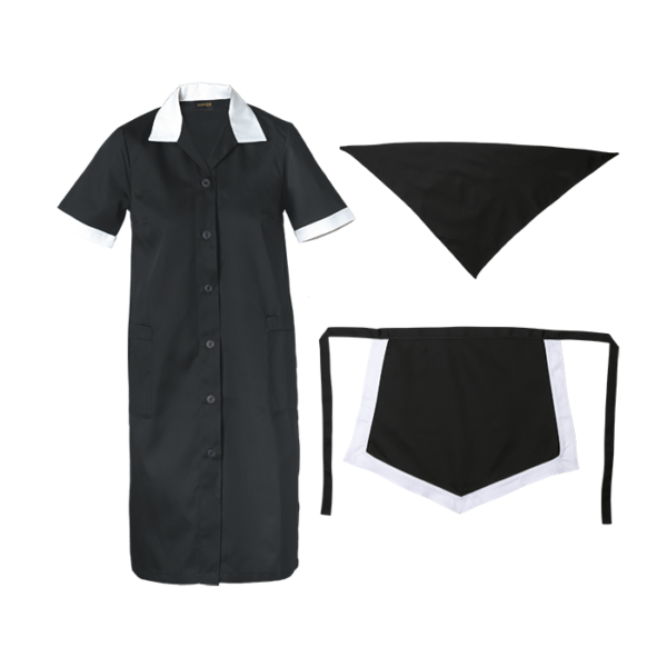 GFT-11-RM-blackwhite Poly Cotton 3 Piece Set Ladies