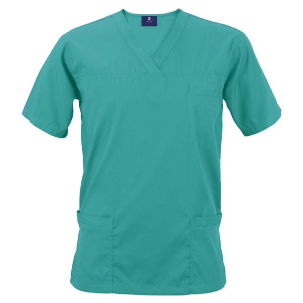 GFT-11-RV-turquoise Riley Scrub Top